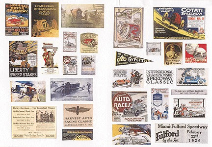 JL Innovative Design 549 HO Racing and Speedway Signs/Posters 1920-1940 (30)
