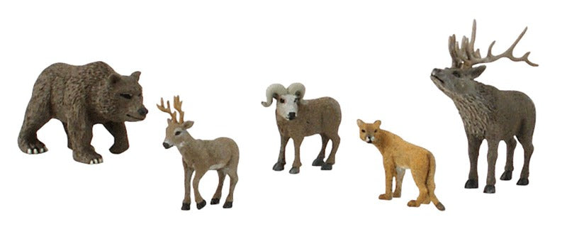Woodland Scenics SP4449 Scene-A-Rama North American Wildlife Figures (Set of 5)