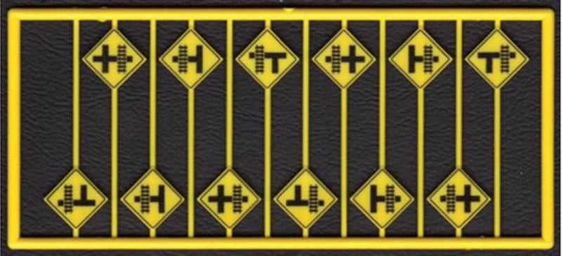Tichy 8252 HO Warning Signs Highway Grade Crossing (Pack of 12)