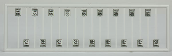 Tichy 2607 N High Speed Limit Signs (Set of 18)