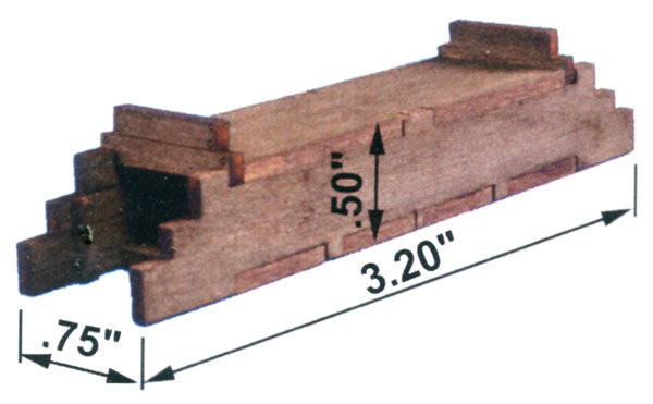 Blair Line 2809 HO 1/2" Tall Single Track Wood Box Culvert Kit