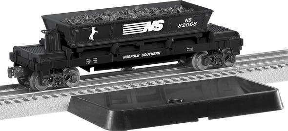 Lionel 6-82068 O Gauge Norfolk Southern Operating Coal Dump Car w/Coal & Bin