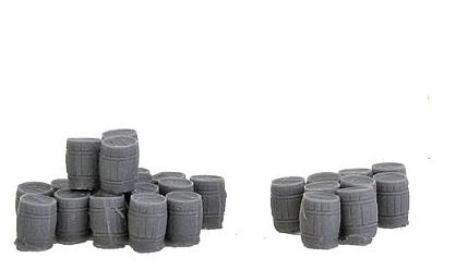 Bar Mills 01003 N Assorted Wooden Kegs Unpainted - 2 Large Groups