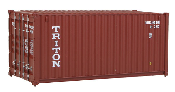 Walthers 949-8053 HO Assembled Triton 20' Corrugated Container