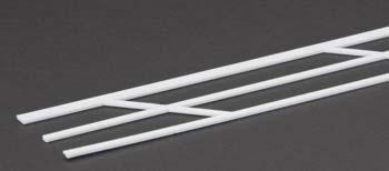 Plastruct 90695 G 3" x 24" x 1-3/4" Styrene Stair Rail