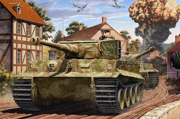 Academy 13287 1:35 German Tiger-I Ver.MID Armor Military Tank Model Kit