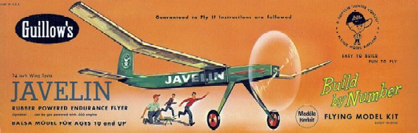 Guillows 603 Javelin Aircraft Plane Model Kit