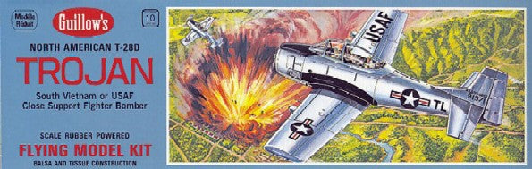 Guillows 901 1:30 North American T-28 Trojan Balsa Aircraft Plane Model Kit