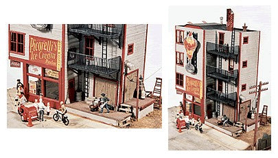 JL Innovative Design 421 HO Picorelli's Ice Cream Parlor Wooden Kit