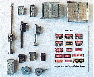 JL Innovative Design 502 HO Relay/Phone/Call Boxes Mainline Detail Set