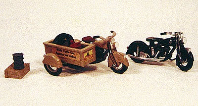 JL Innovative Design 905 HO Classic 1947 Model Motorcycles (Pack of 2)