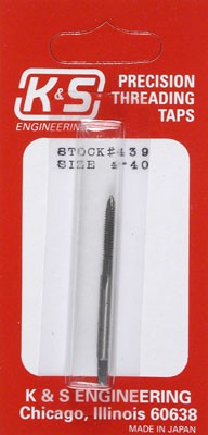 K&S 439 #4-40 Threading Tap