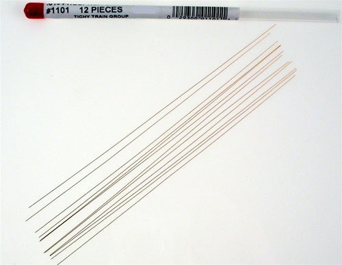 Tichy 1102 Phosphor Bronze Wire 8" 20.3cm Long .04cm Diameter (12)