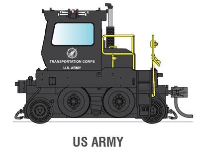 Broadway Limited 6056 HO United States Army Trackmobile™ Industrial Switcher