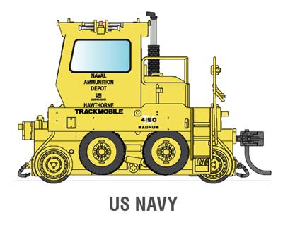 Broadway Limited 6059 HO United States Navy Trackmobile™ Industrial Switcher