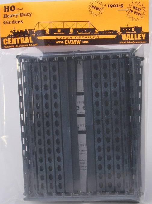 Central Valley Models 19015 HO 30'' Heavy Duty Windowed Bridge Girders (5)