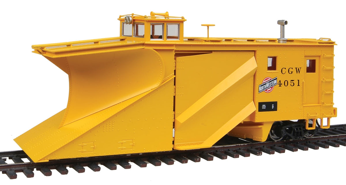 Walthers 110009 HO Chicago & North Western Russell Snowplow RTR #CGW #4051