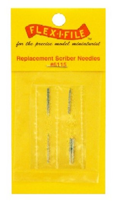 Flex-I-File 6115 Needle Point Scriber Replacement Needles for #6114 (Pack of 3)