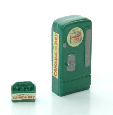 JL Innovative Design 748 HO Canada Dry Custom Upright Soda Machine & 6-Pack