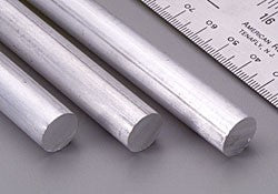 K&S 83048 1/2'' x 12'' Solid Round Aluminum Rod