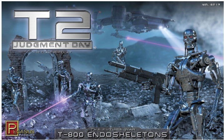 Pegasus Hobby 9017 1:32 T2 Judgment Day T800 Endoskeletons (Pack of 5)