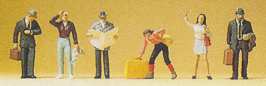 Preiser 79112 N Passengers on the Platform Figures (Set of 6)