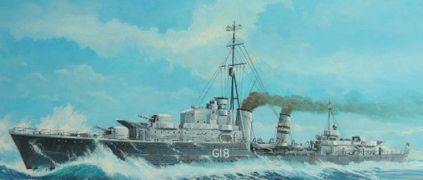 Trumpeter 05758 1:700 1941 HMS Zulu (G18) British Tribal Class Destroyer Kit