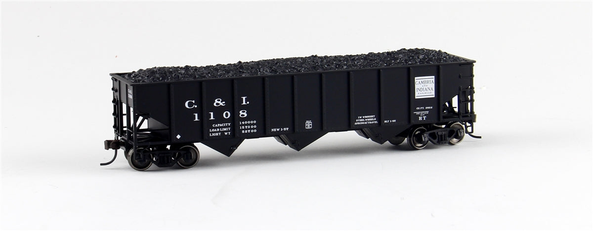 Atlas 20002911 HO Cambria & Indiana 70 Ton 3-Bay Open Hopper #1108