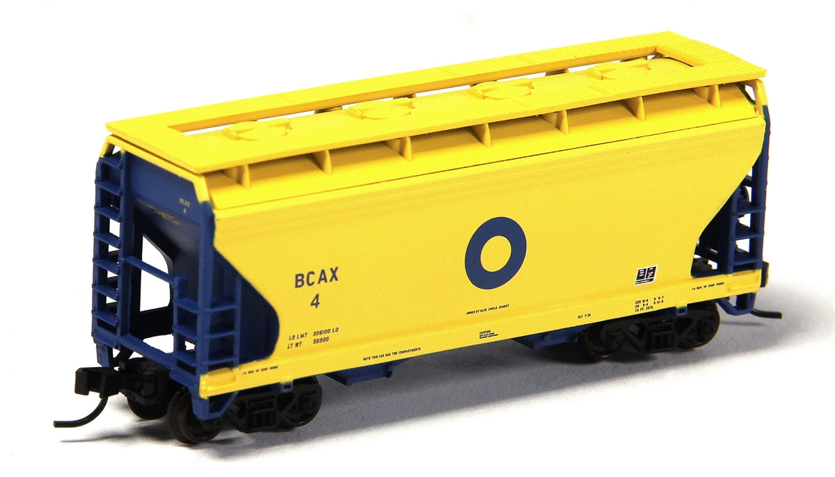 Atlas 50001873 N Scale Blue Circle Cement 2-Bay Centerflow Hopper #4