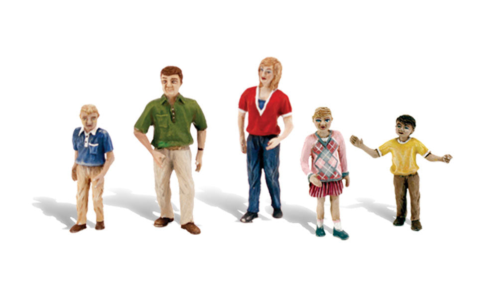 Woodland Scenics SP4452 O Scene-A-Rama Family Figures (Set of 5)