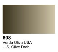 Vallejo Paint 70608 US Olive Drab Acrylic Surface Primer - 17 ml. Bottle