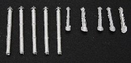 Bar Mills 00204 HO Assorted Smoke Stacks (Pack of 10)