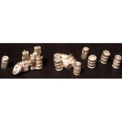 Bar Mills 00207 HO Assorted Exterior Barrels & Clutter Unpainted