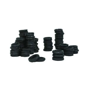 Bar Mills 00210 HO Tire Stacks Painted Individual Resin Castings - 100 Tires