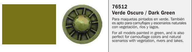 Vallejo Paint 76512 Dark Green Model Wash 35ml