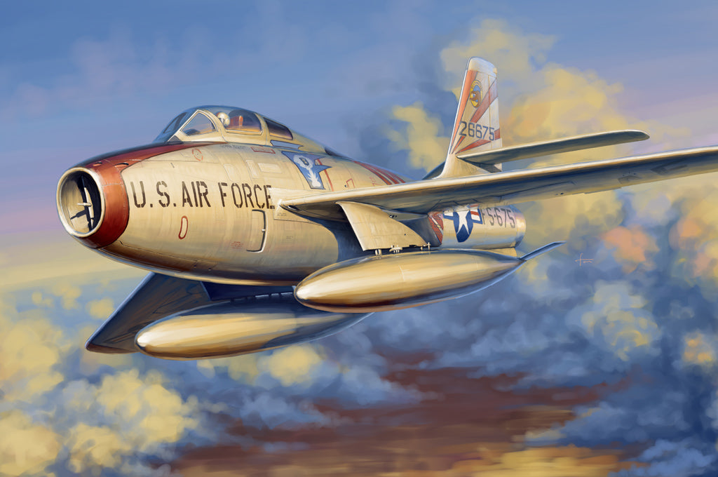 Hobby Boss Models 81726 1:48 Republic F-84F Thunderstreak Military Plane Kit