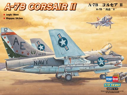 Hobby Boss Models 87202 1:72 Vought A-7B Corsair II Military Aircraft Plane Kit