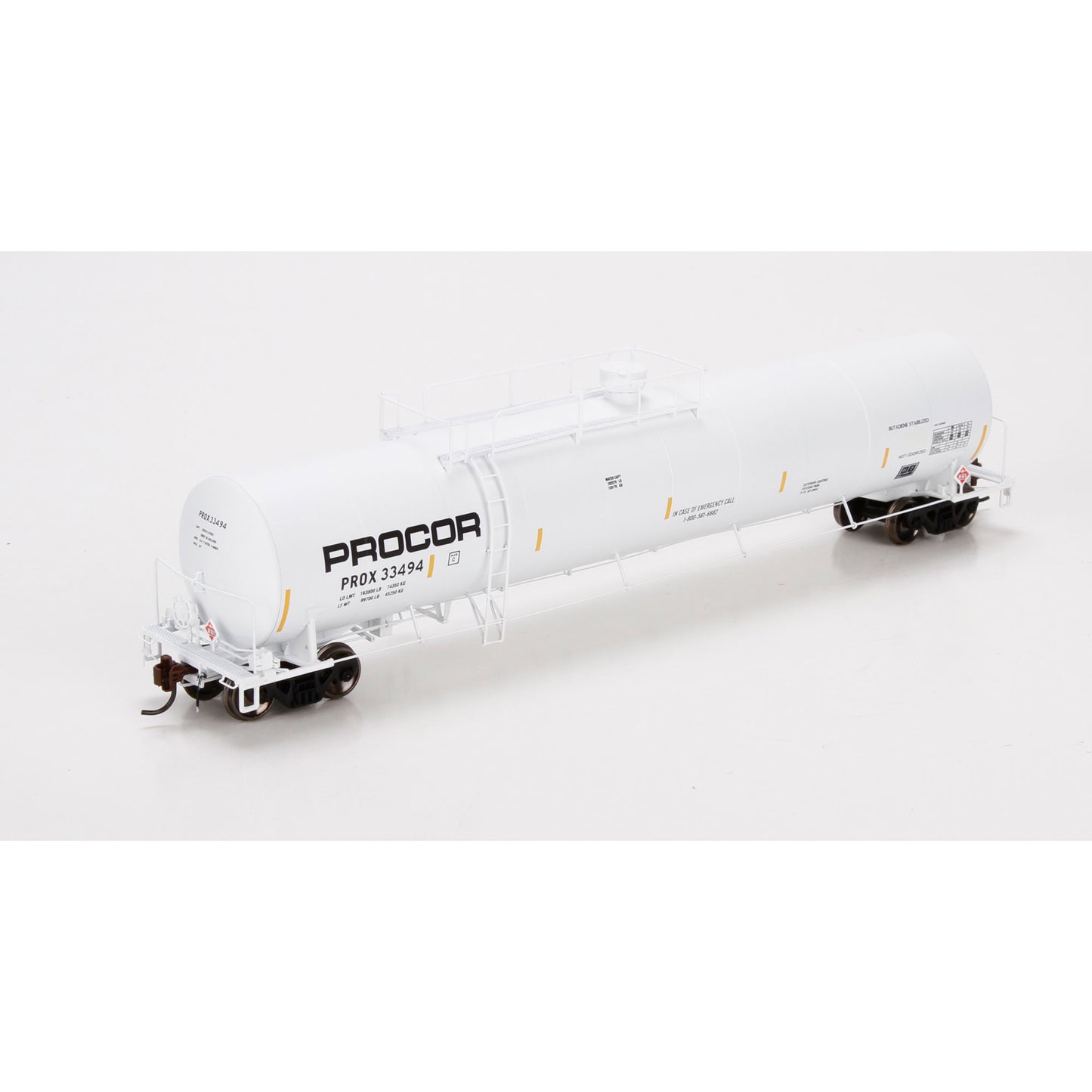 Athearn G68444 HO 33,900-Gallon LPG Tank/Late, Procor #33494