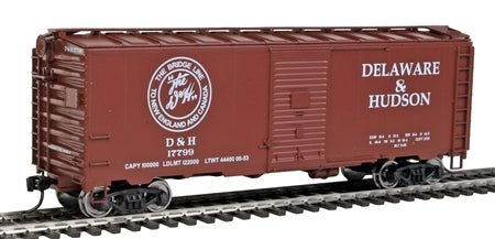 Walthers 910-1668 HO Delaware & Hudson 40' AAR 1944 Boxcar - Ready to Run #17799