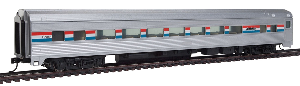 Walthers 910-30001 HO Scale Amtrak 85' Budd Large-Window Coach Passenger Car