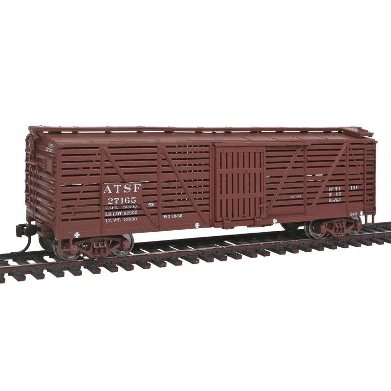 Walthers 910-4509 HO Atchison Topeka & Santa Fe 40' Stock Car Dreadnaught #27165