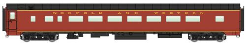 Walthers 920-15605 HO Norfolk & Western 85' Pullman-Standard 56-Seat Coach