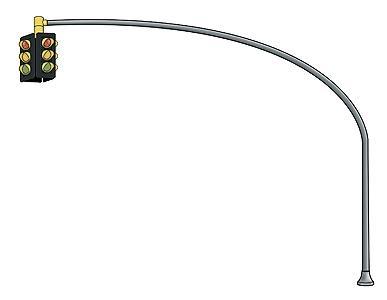Walthers 933-2305 HO 4-Way Hanging Traffic Light Built-Ups