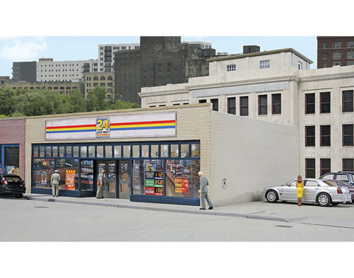 Walthers 933-3477 HO Scale 24-Seven Quick Mart Building Kit