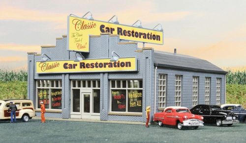 Walthers 933-3824 N Classic Car Restoration Building Kit