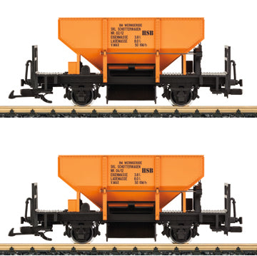 LGB 43419 G Harzquer Railroad HSB Ballast Car (Set of 2)