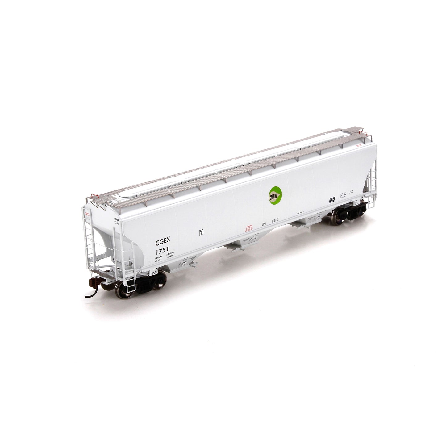 Athearn 89481 HO Cargill/CGEX Trinity 3-Bay Hopper Ready to Run #1751