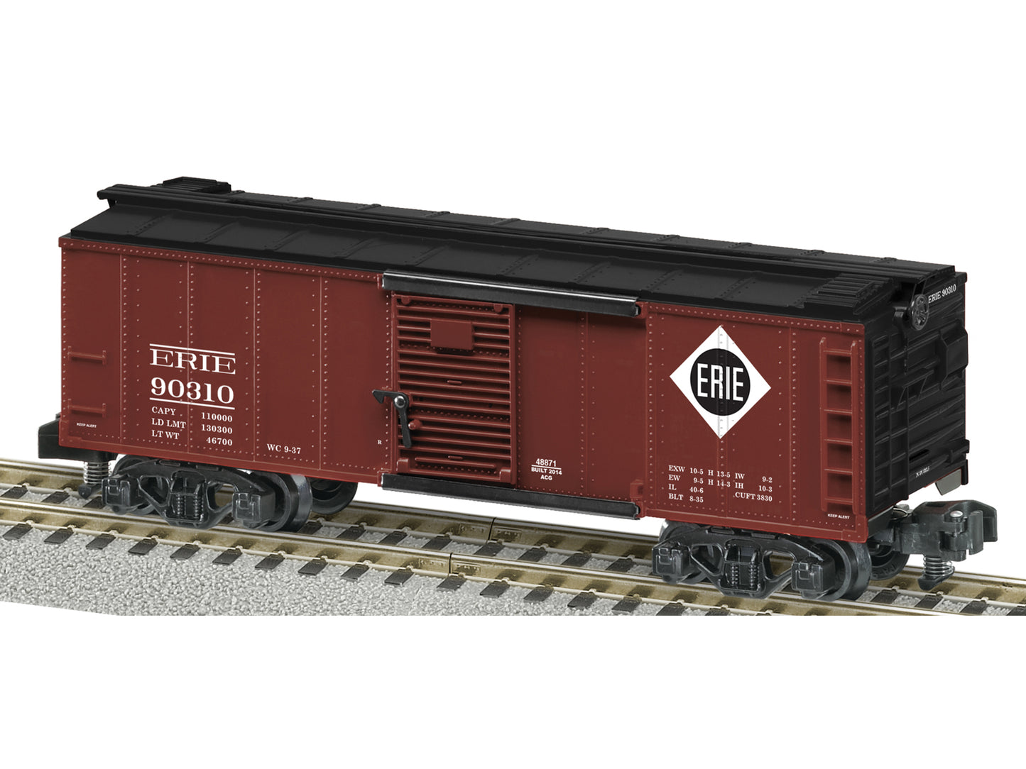 American Flyer 6-48871 S Erie Steam Boxcar #90310 w/RailSounds