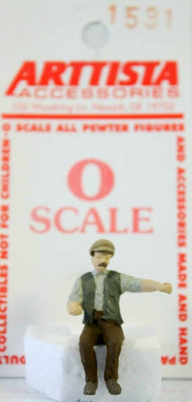 Arttista 1531 O Early Engineer Pewter Figure Hand Painted Colors May Vary