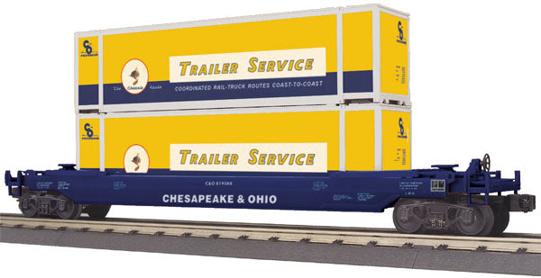 MTH 30-76283 C&O Husky Stack Car